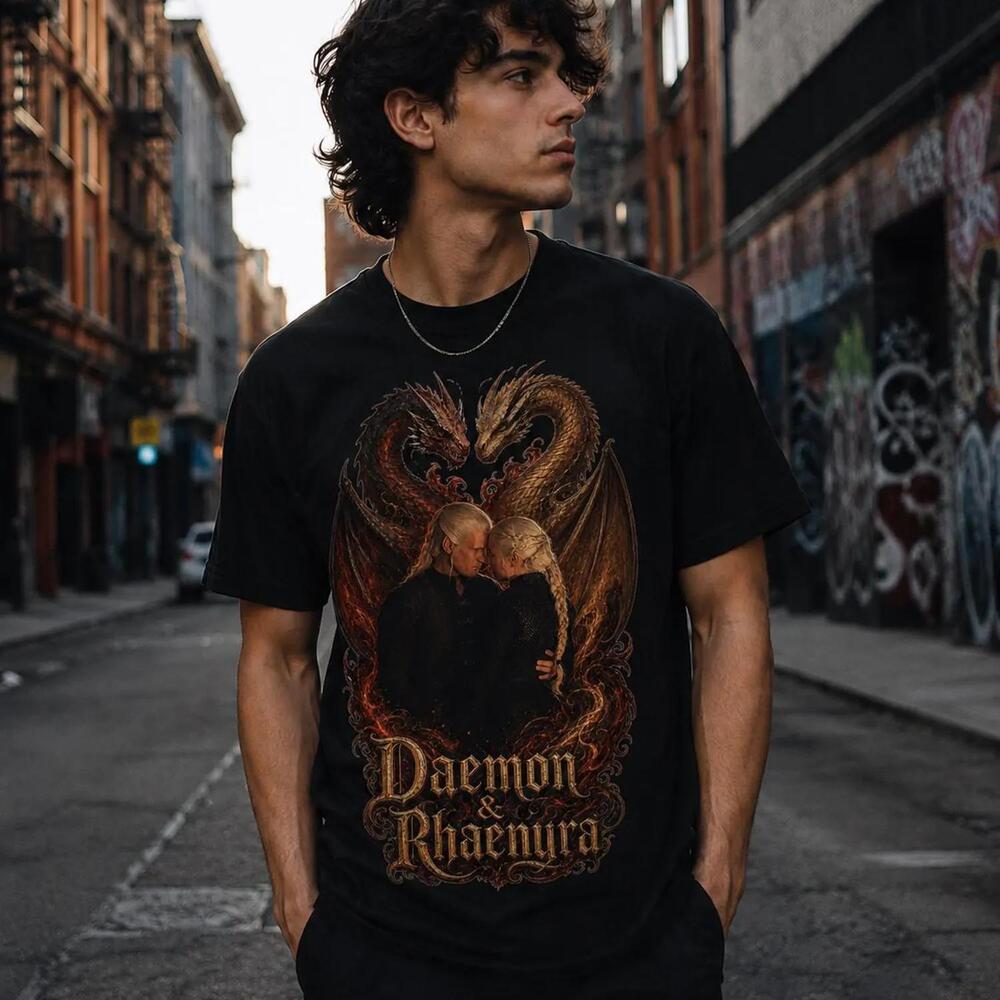 Daemon And Rhaenyra Targaryen Love Tee Unisex Hotd Dragons Gift For Fan
